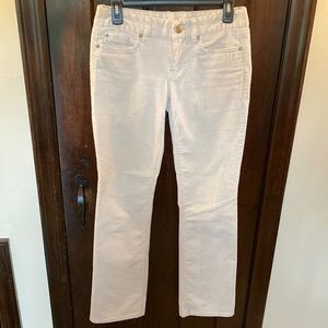 J.Crew women’s corduroys straight leg size 25 short color, white